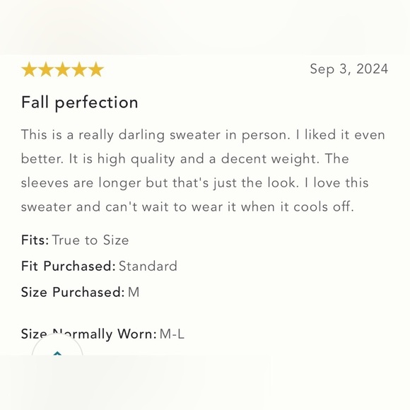 NWT Size M - Anthropologie Maeve Scallop Collared Sweater - Picture 14 of 15